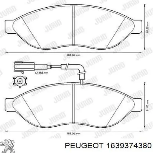 1639374380 Peugeot/Citroen Передні гальмівні колодки