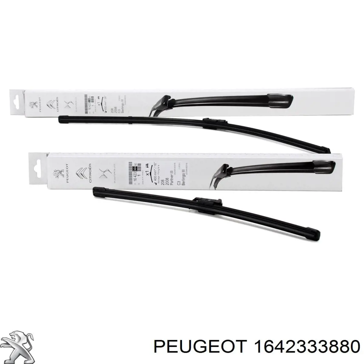 Щітка-двірник лобового скла, водійська Peugeot/Citroen 1642333880 ціна, від 17.07 USD