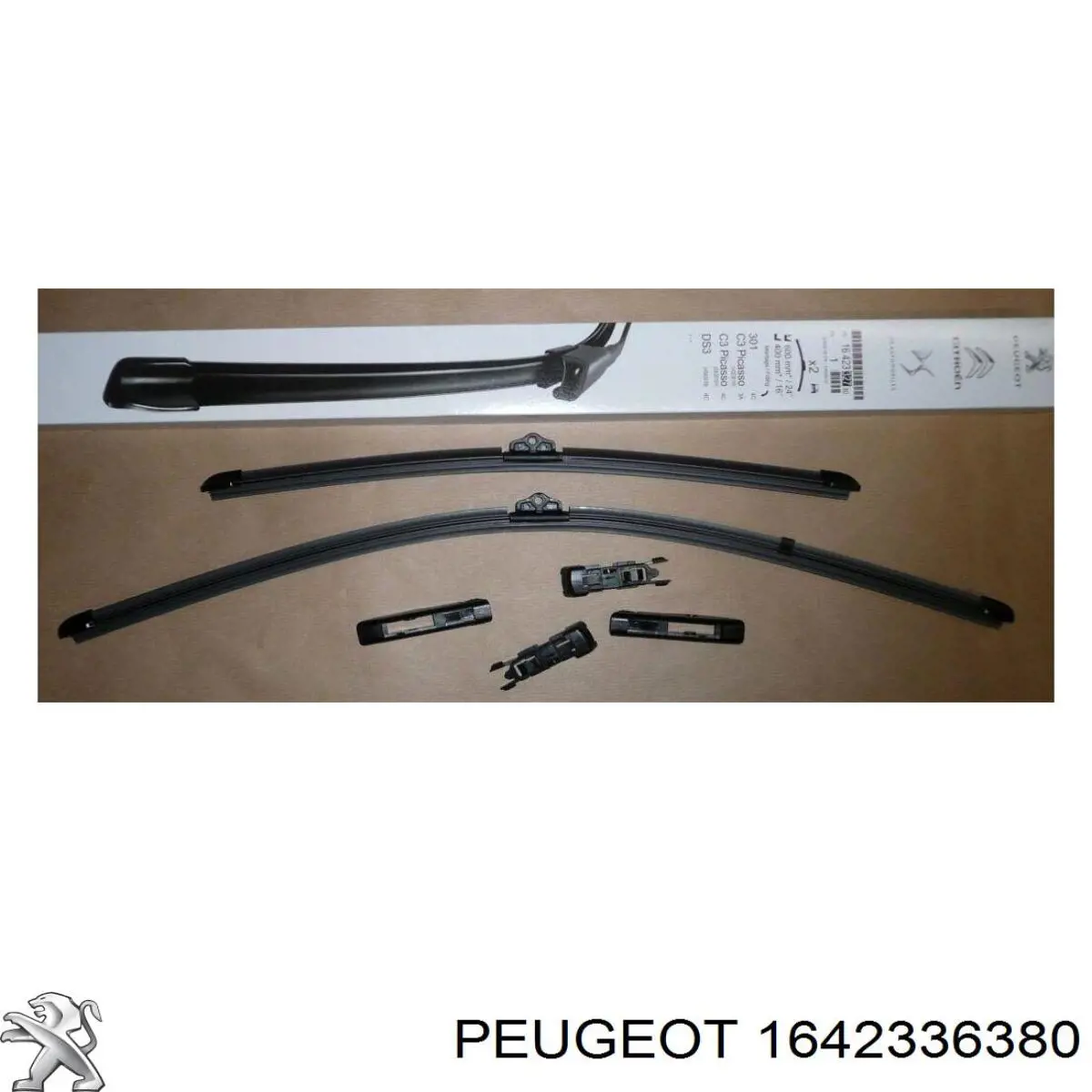 Купити 1642336380 Peugeot/Citroen Щітка-двірник лобового скла, водійська