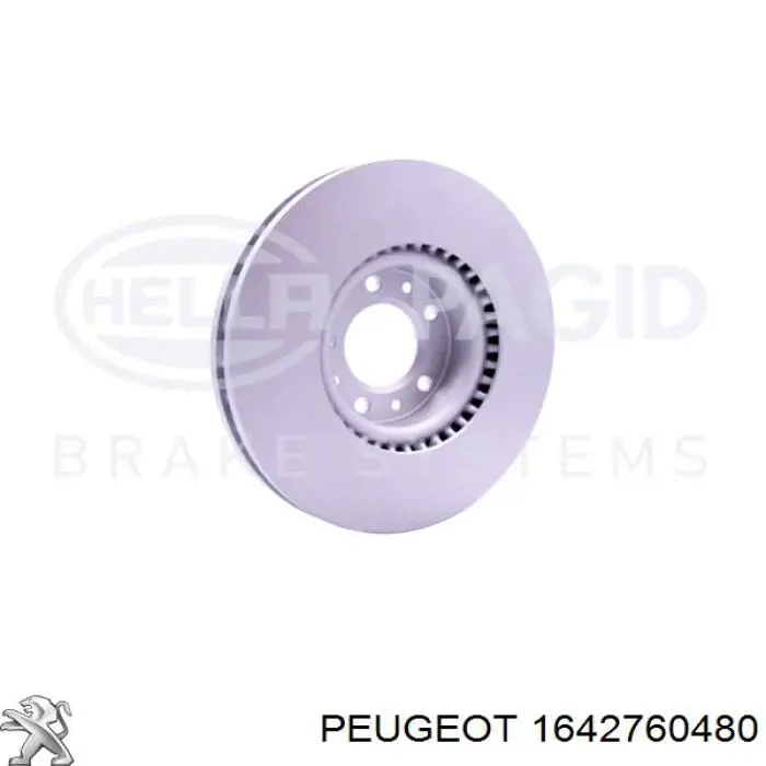 Диск переднього гальма Peugeot/Citroen 1642760480 ціна, від 54.46 USD