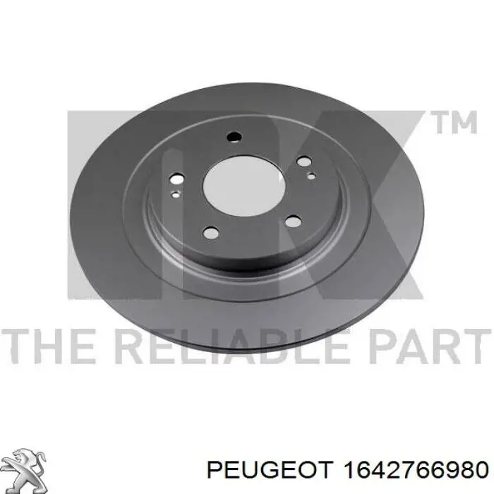 Гальмівні диски 1642766980 Peugeot/Citroen
