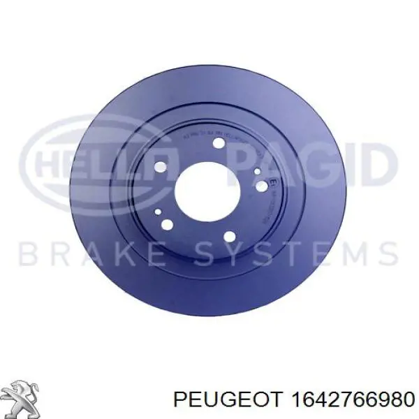 Купити 1642766980 Peugeot/Citroen Диск заднього гальма