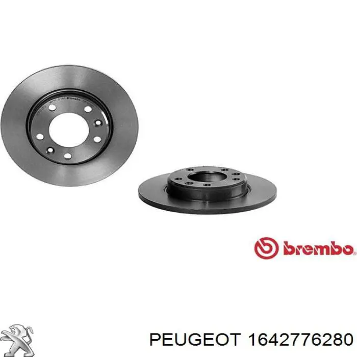 Гальмівні диски 1642776280 Peugeot/Citroen
