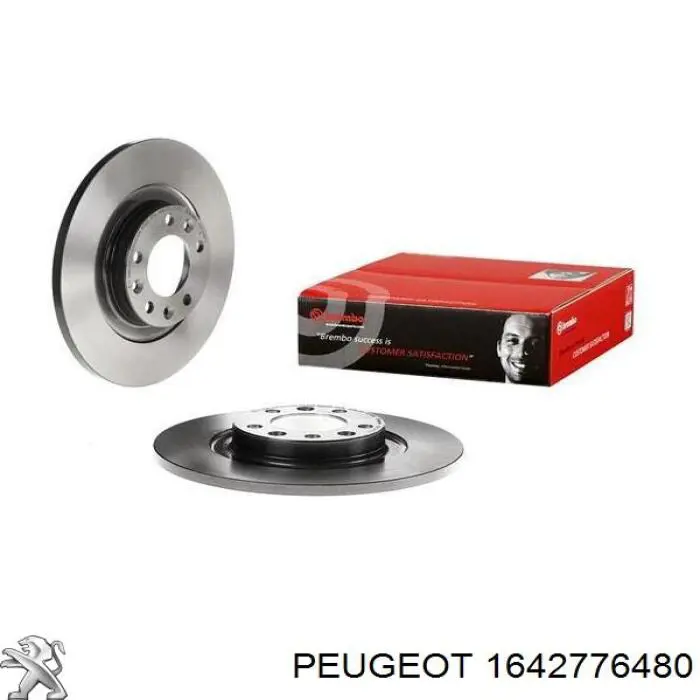 Купити 1642776480 Peugeot/Citroen Диск заднього гальма