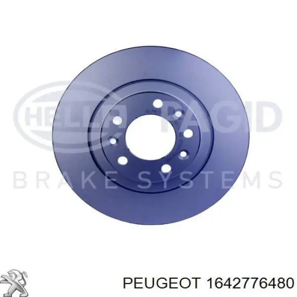 Купити 1642776480 Peugeot/Citroen Диск заднього гальма