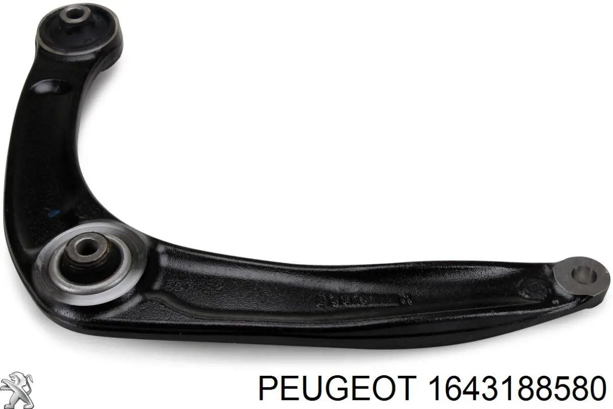 Важіль передньої підвіски нижній, лівий 1643188580 Peugeot/Citroen