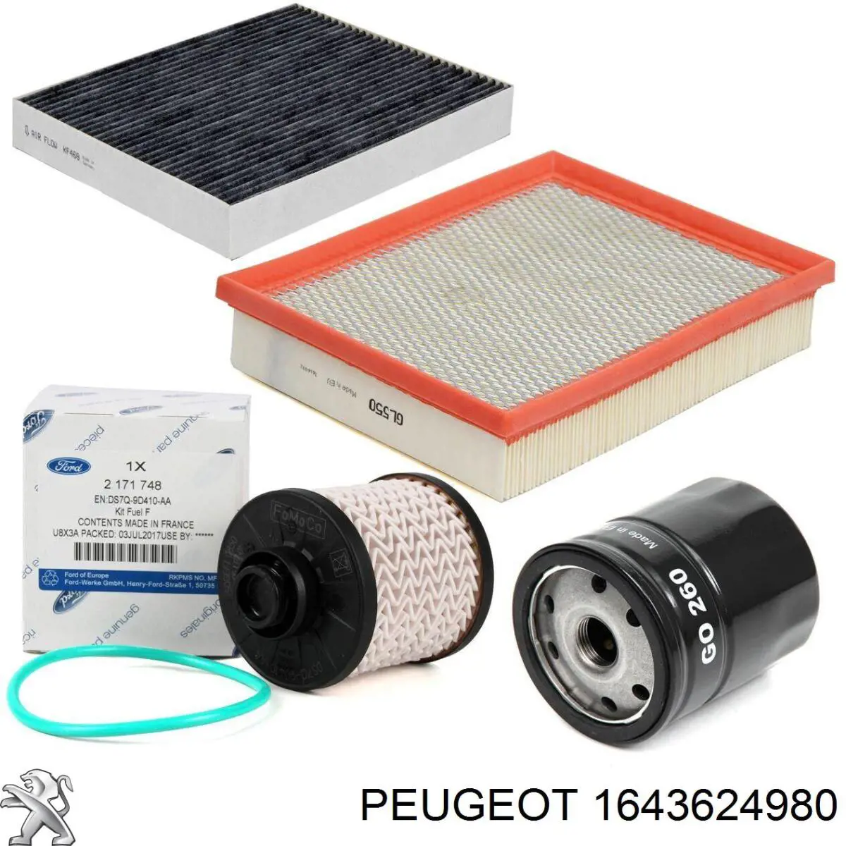Купити 1643624980 Peugeot/Citroen Фільтр-відстійник палива грубої очистки