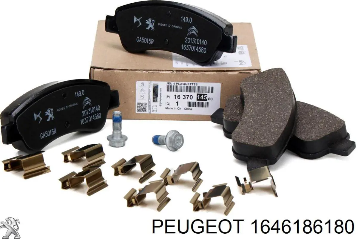 1646186180 Peugeot/Citroen колодки гальмівні передні, дискові