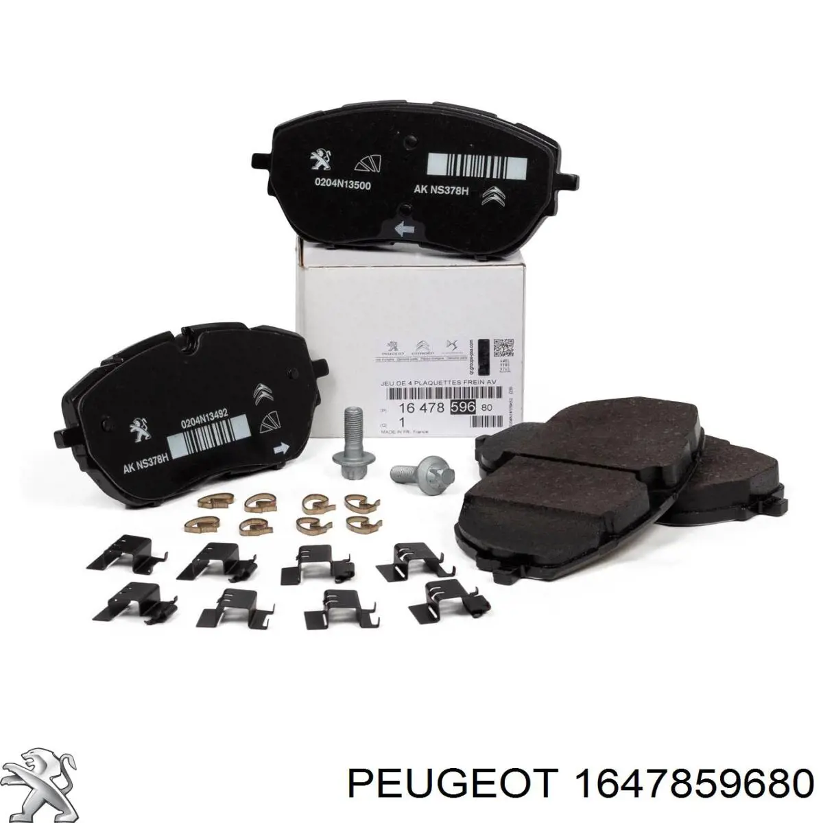 Купити 1647859680 Peugeot/Citroen Колодки гальмівні передні, дискові