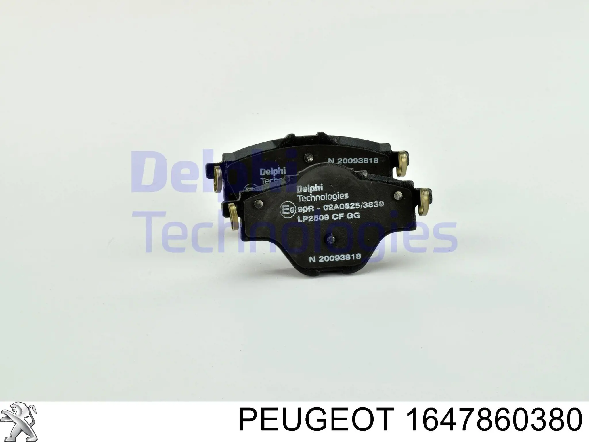 Задні дискові колодки Peugeot/Citroen 1647860380