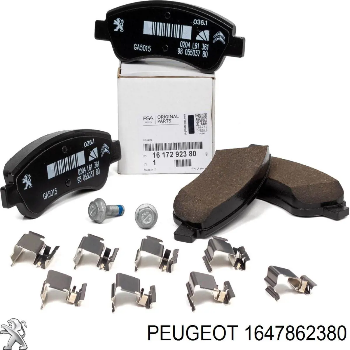 Гальмівні колодки Peugeot/Citroen 1647862380 ціна, від 18.20 USD