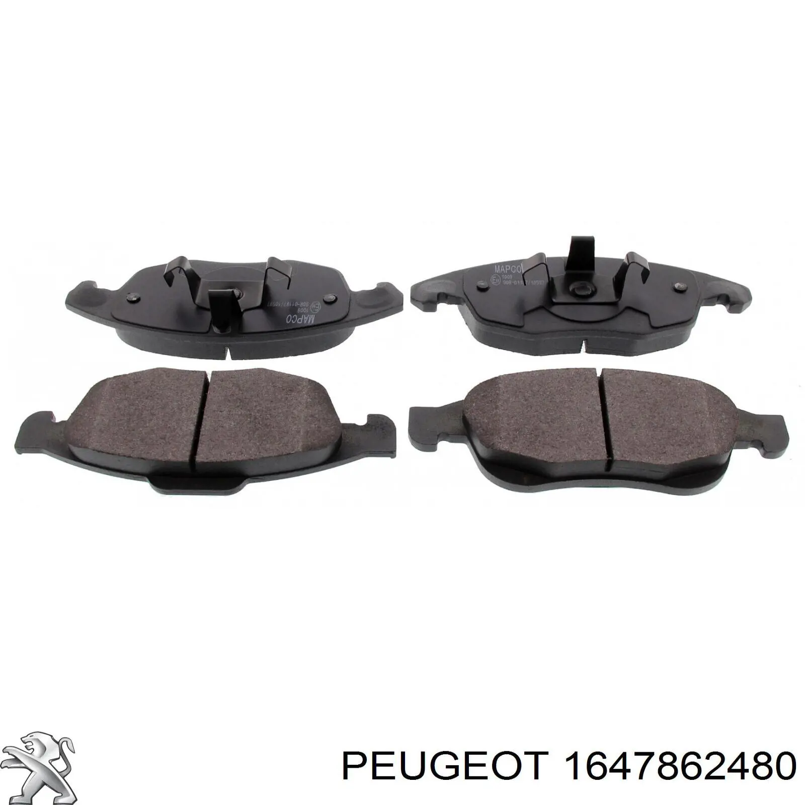 Гальмівні колодки Peugeot/Citroen 1647862480 ціна, від 18.34 USD