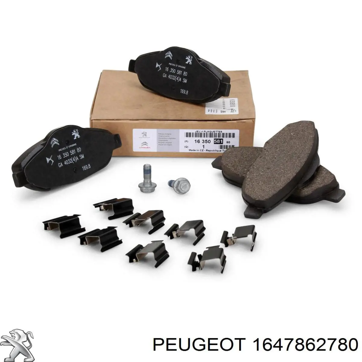1647862780 Peugeot/Citroen колодки гальмівні передні, дискові
