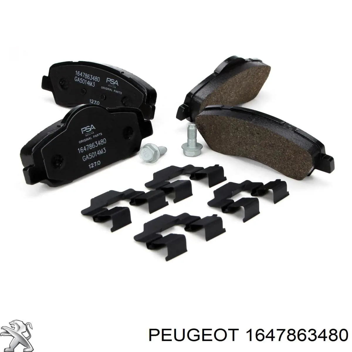 1647863480 Peugeot/Citroen колодки гальмівні передні, дискові