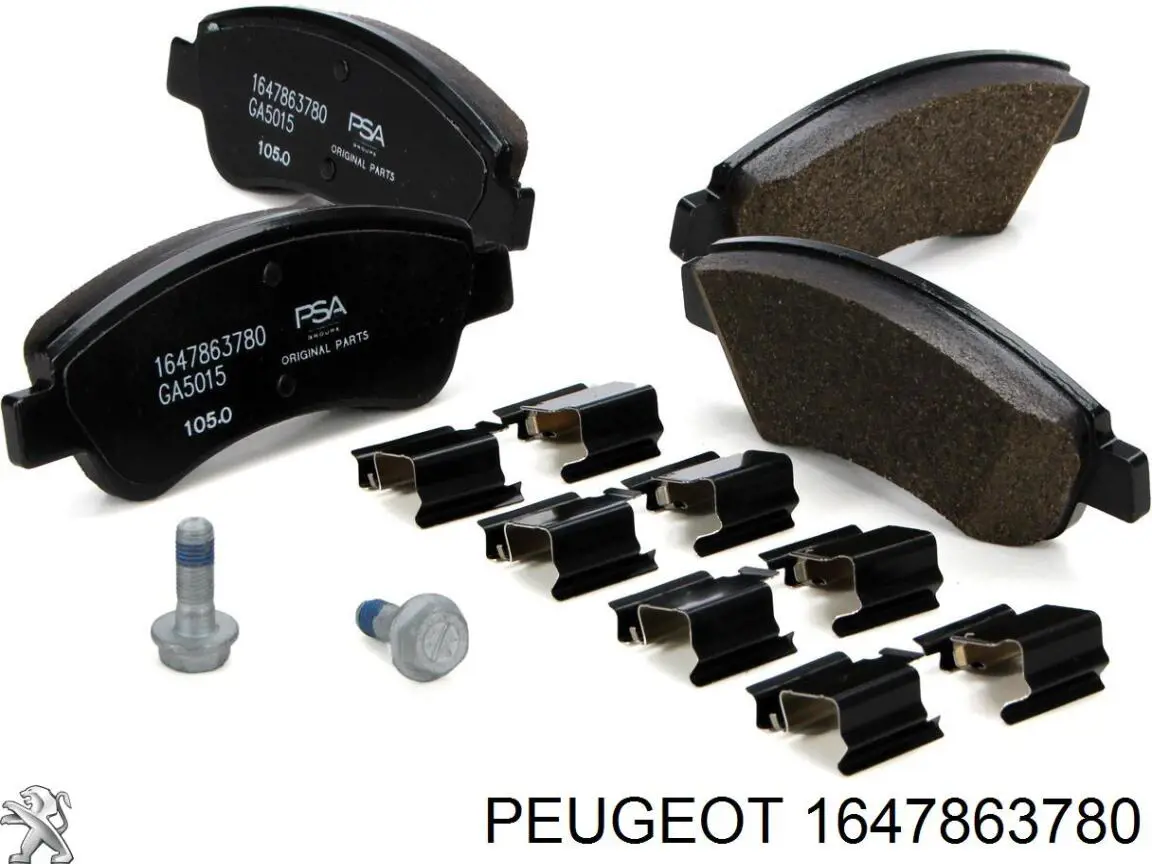1647863780 Peugeot/Citroen колодки гальмівні передні, дискові