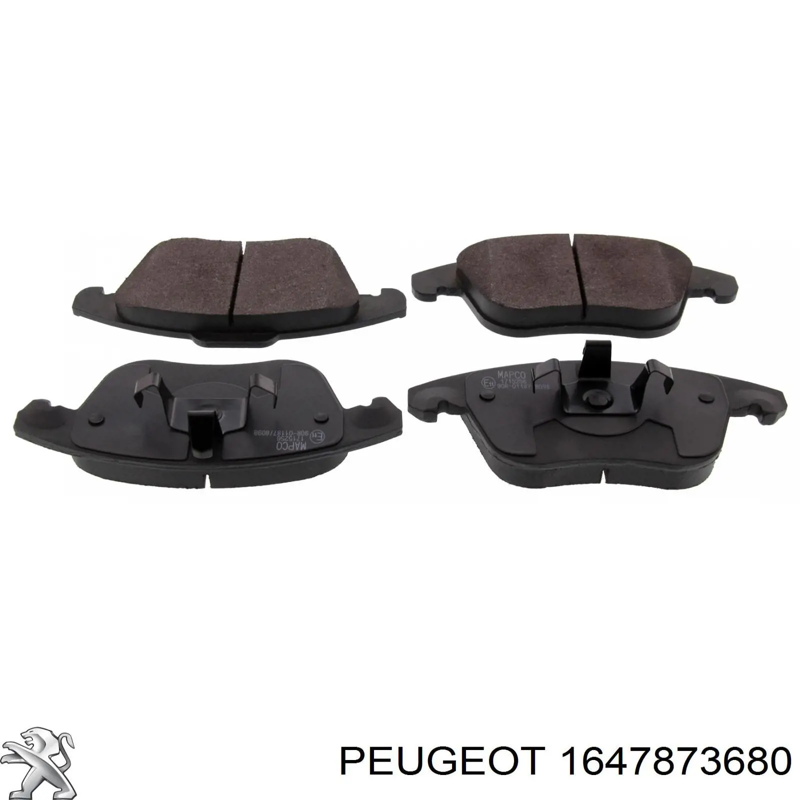 Задні гальмівні колодки Peugeot/Citroen 1647873680 ціна, від 28.64 USD