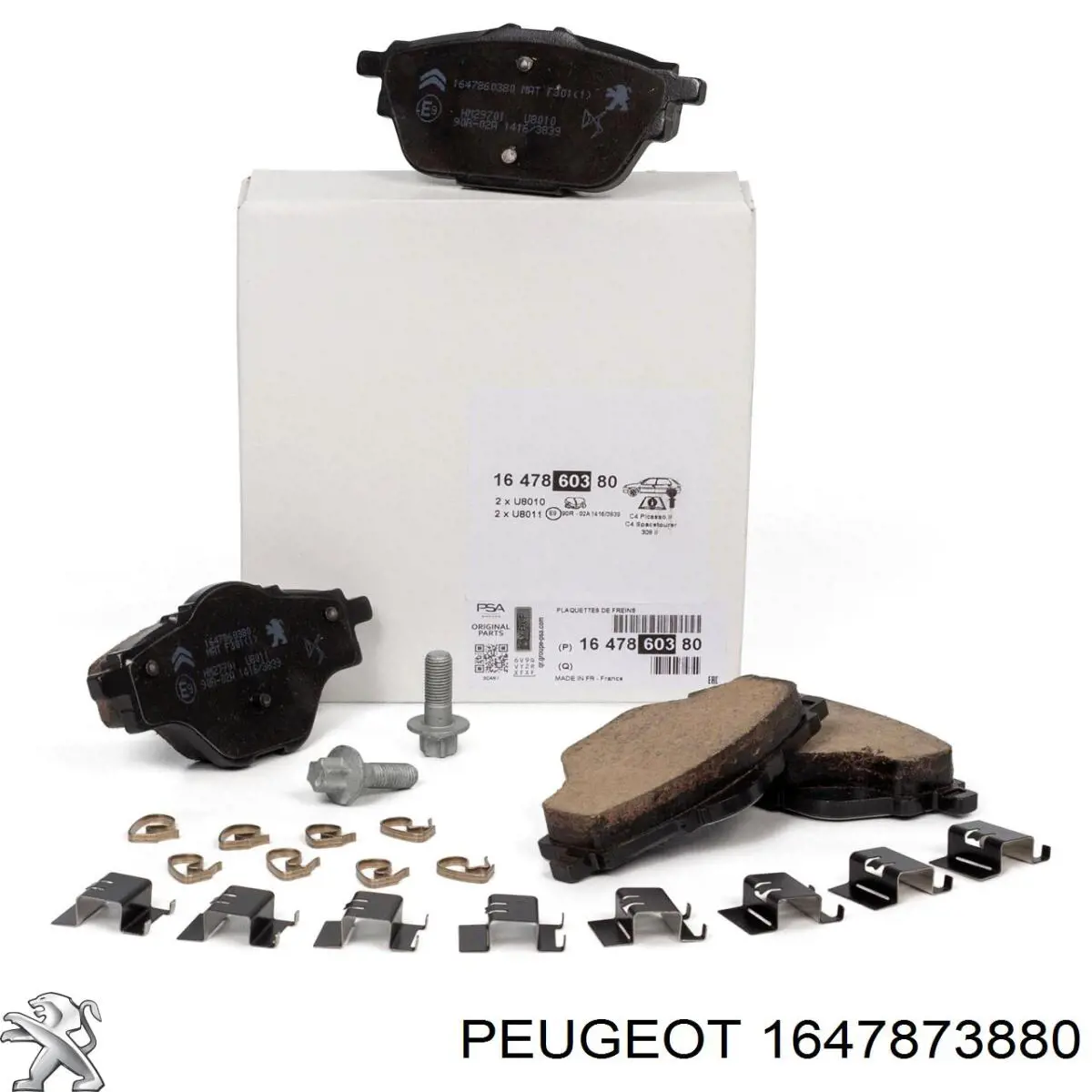 Задні дискові колодки Peugeot/Citroen 1647873880