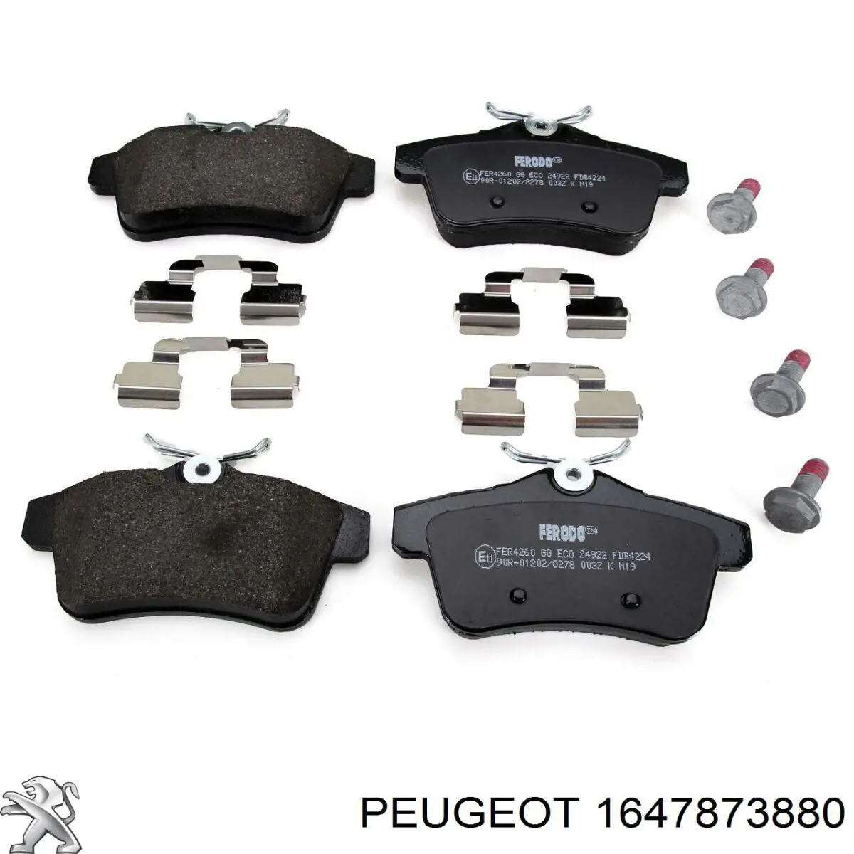 Купити 1647873880 Peugeot/Citroen Задні колодки