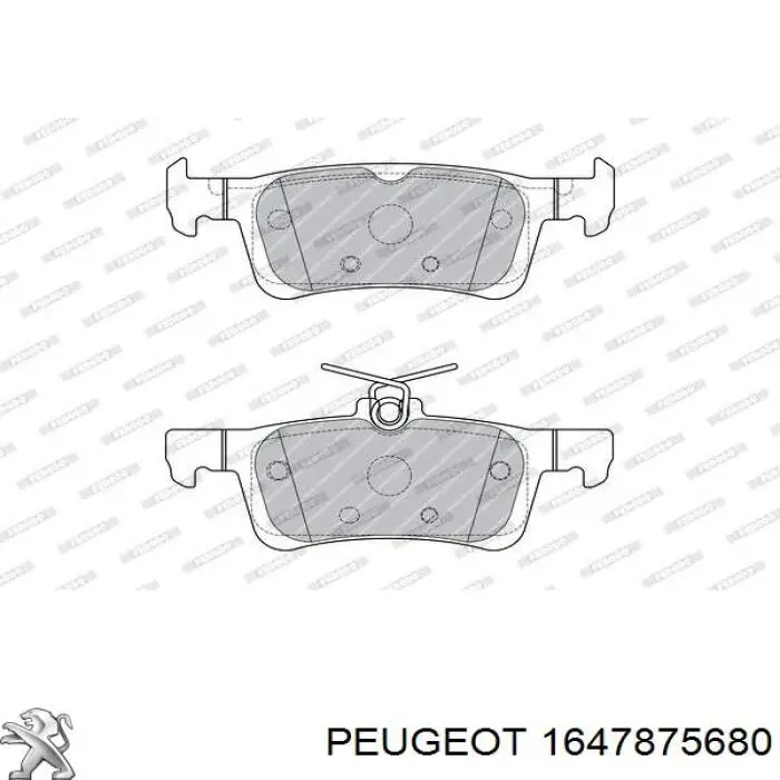 Задні гальмівні колодки Peugeot/Citroen 1647875680 ціна, від 26.19 USD