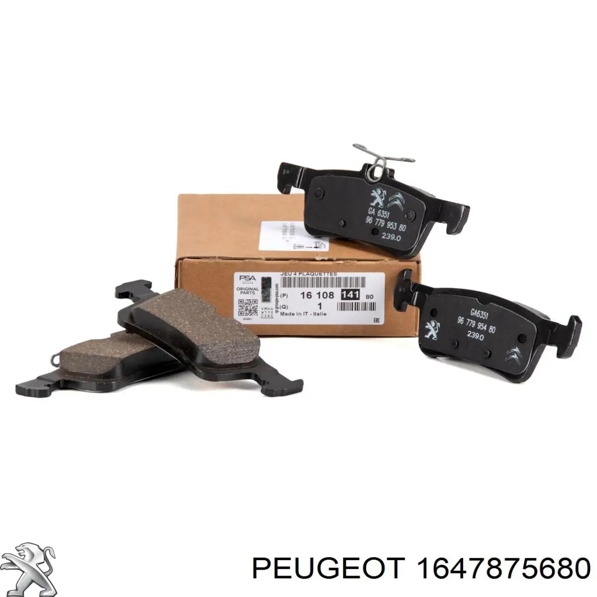 1647875680 Peugeot/Citroen Колодки гальмівні задні, дискові