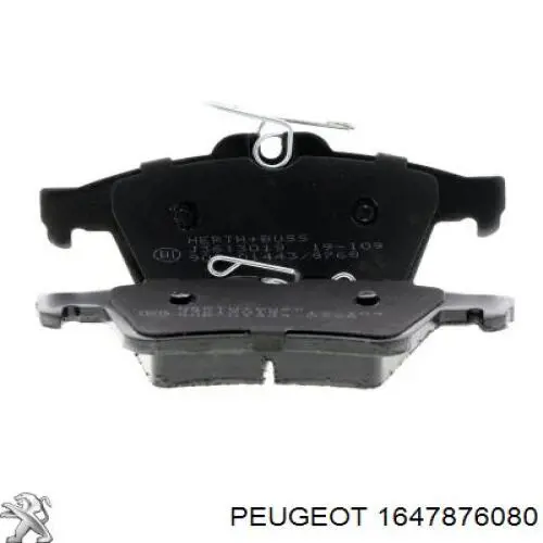 Задні гальмівні колодки Peugeot/Citroen 1647876080 ціна, від 20.53 USD