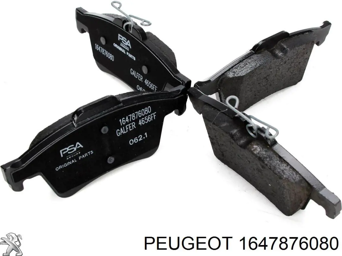 1647876080 Peugeot/Citroen колодки гальмові задні, дискові