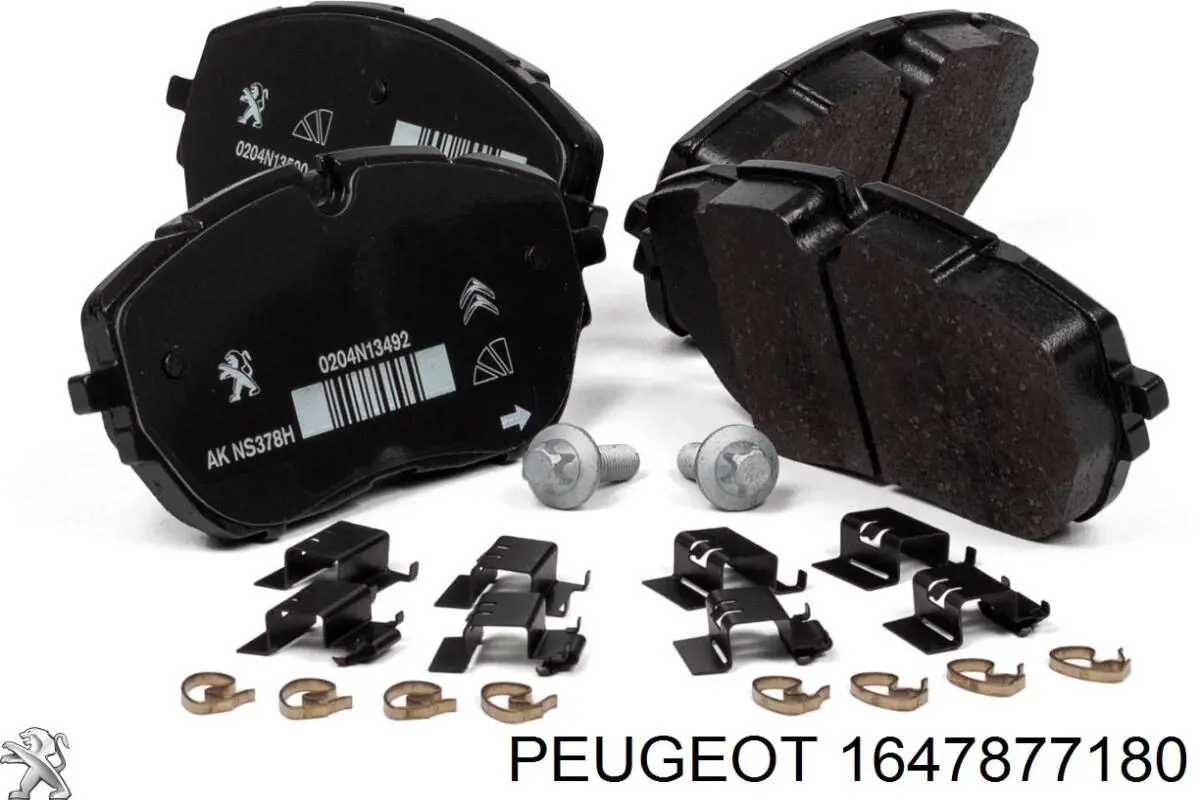 Колодки гальмівні передні, дискові 1647877180 Peugeot/Citroen