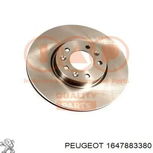 Гальмівні диски передні 1647883380 Peugeot/Citroen
