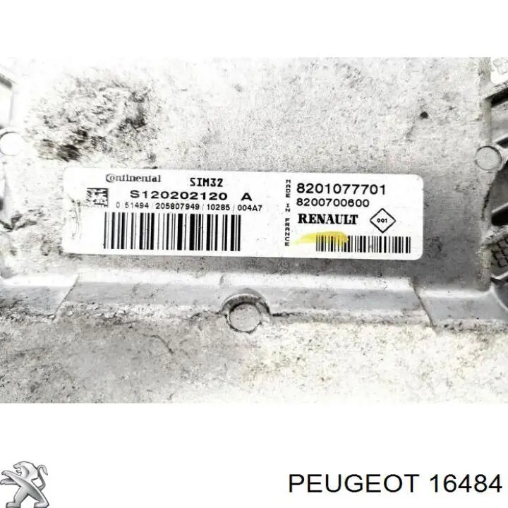 16484 Peugeot/Citroen прокладка натягувача ланцюга грм