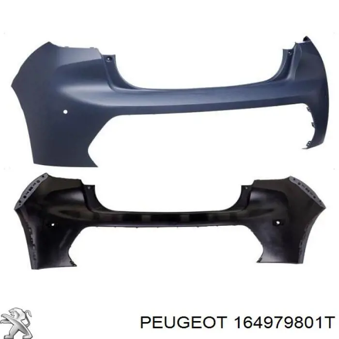 Кожух бампера заднього Peugeot/Citroen 164979801T ціна, від 671.53 USD