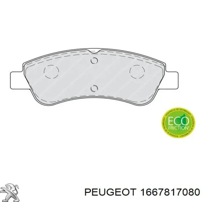 1667817080 Peugeot/Citroen Передні гальмівні колодки