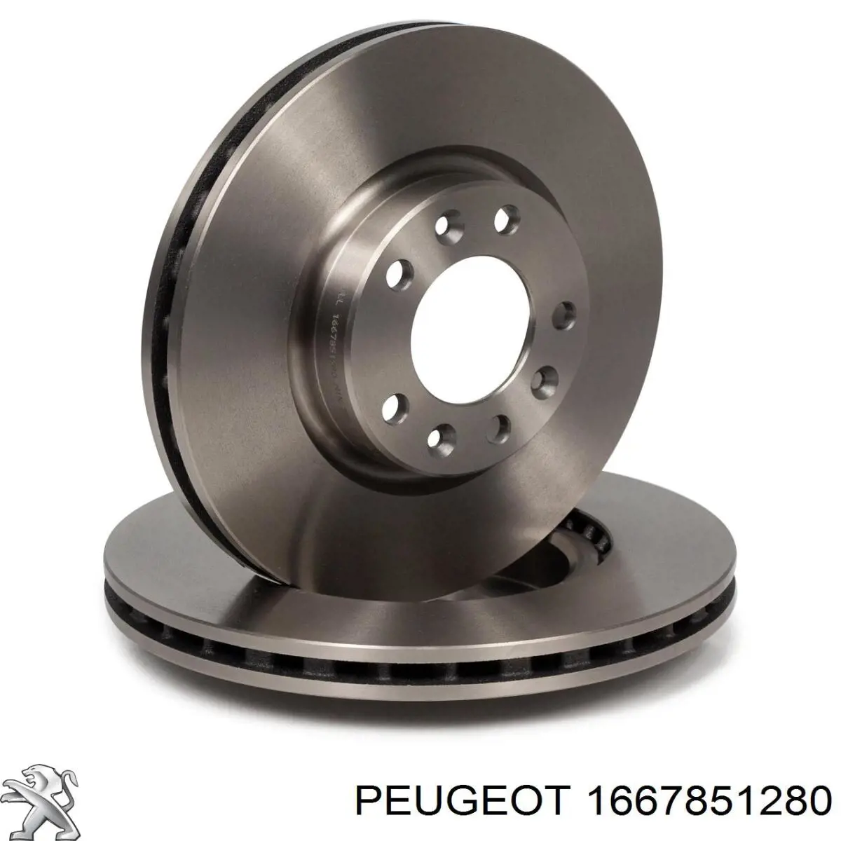 Гальмівні диски передні 1667851280 Peugeot/Citroen