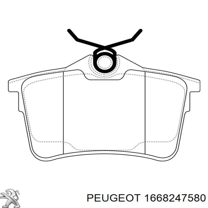 Купити 1668247580 Peugeot/Citroen Задні колодки