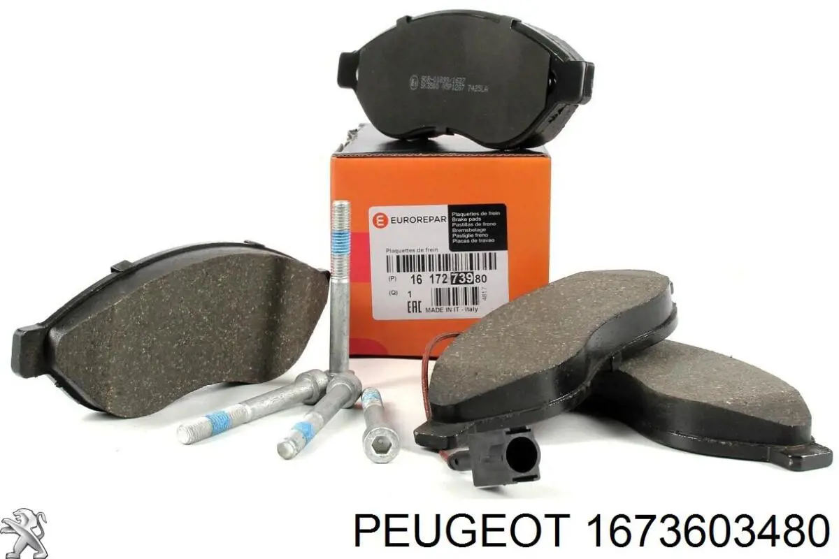 1673603480 Peugeot/Citroen Колодки гальмівні задні, дискові