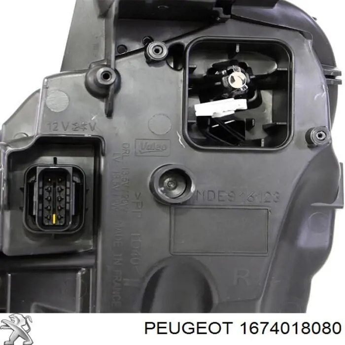 Купити 1674018080 Peugeot/Citroen Права блок фара