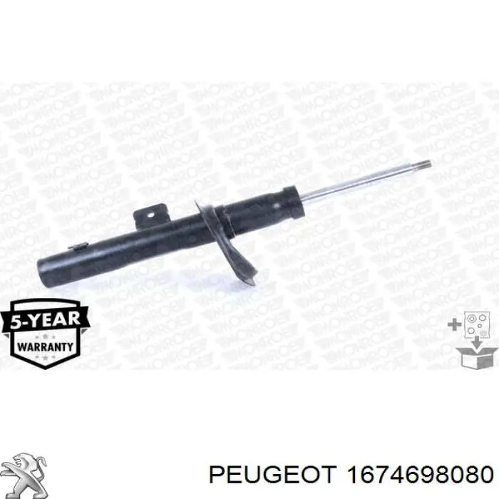 Амортизатор передньої підвіски, лівий Peugeot/Citroen 1674698080 ціна, від 46.36 USD