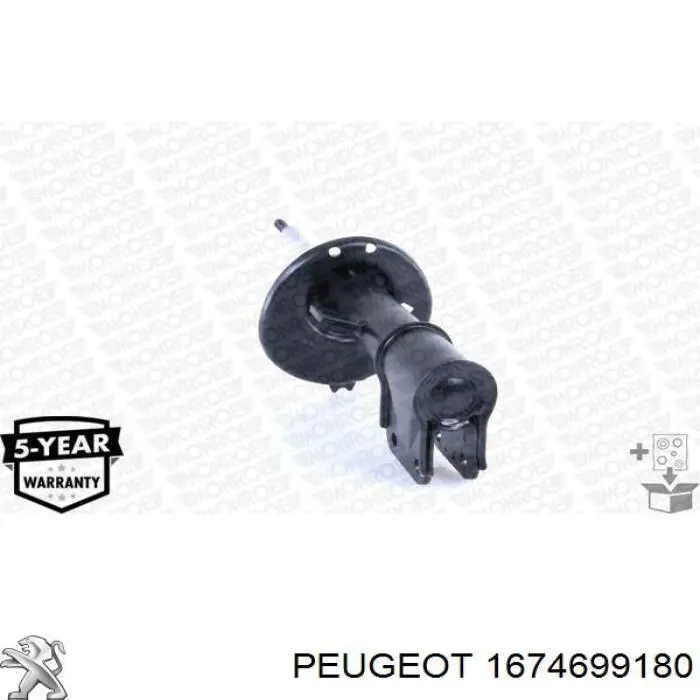 Амортизатор передньої підвіски, лівий Peugeot/Citroen 1674699180 ціна, від 58.93 USD