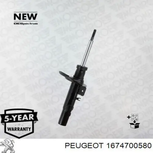 Купити 1674700580 Peugeot/Citroen Амортизатора передній лівий