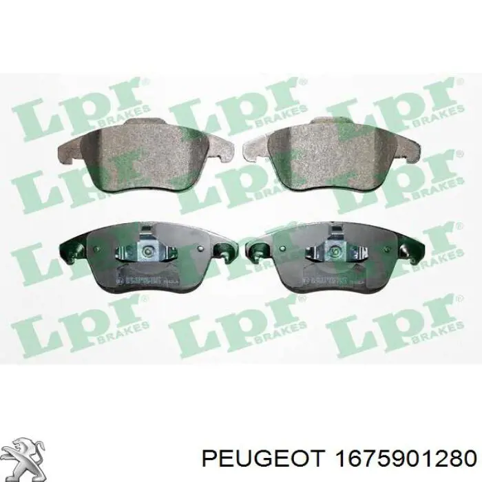 Передні тормозні колодки 1675901280 Peugeot/Citroen