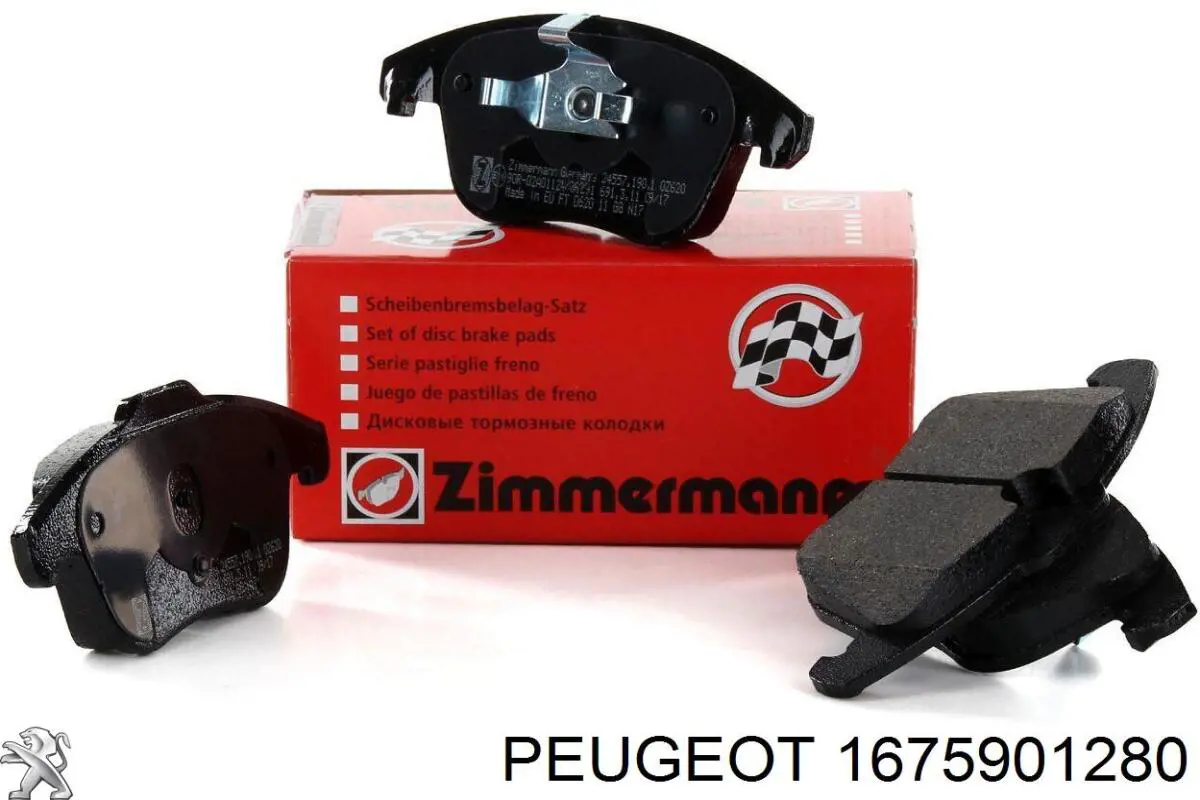 Купити 1675901280 Peugeot/Citroen Колодки гальмівні передні, дискові