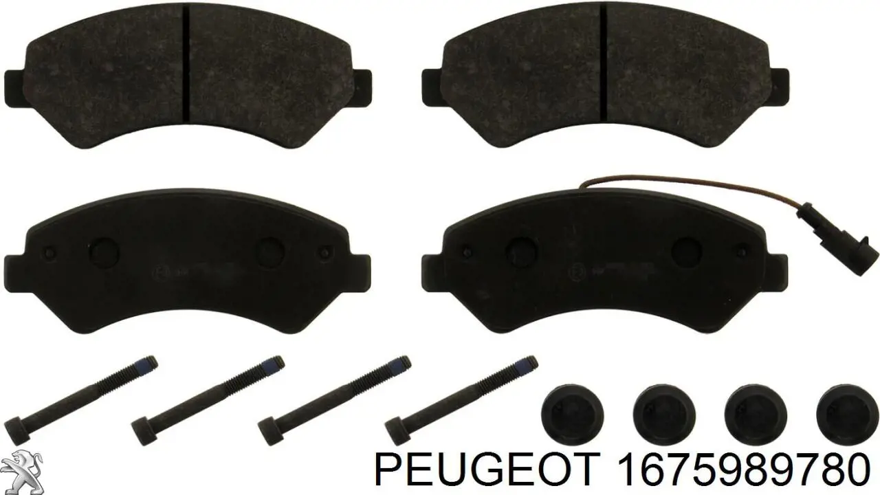 Гальмівні колодки Peugeot/Citroen 1675989780 ціна, від 34.27 USD