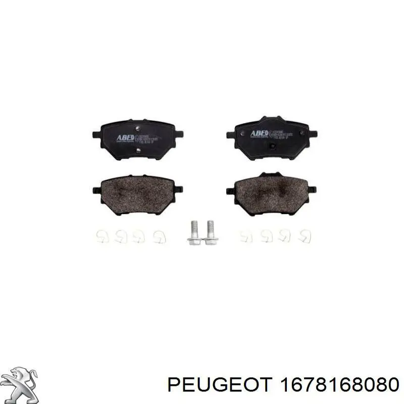 1678168080 Peugeot/Citroen Колодки гальмівні задні, дискові