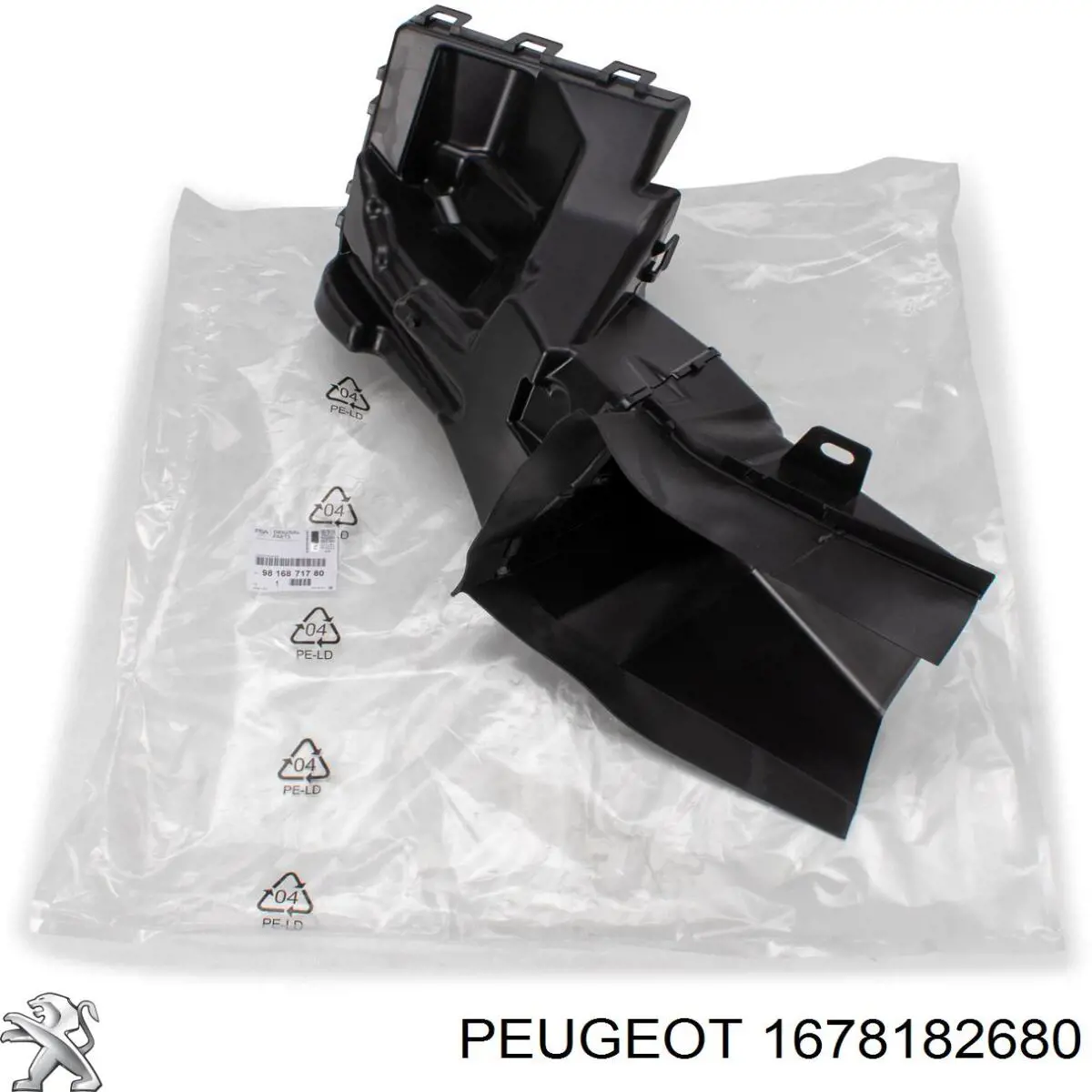 Повітропровід (дефлектор) радіатора, лівий Peugeot/Citroen 1678182680 ціна, від 95.19 USD