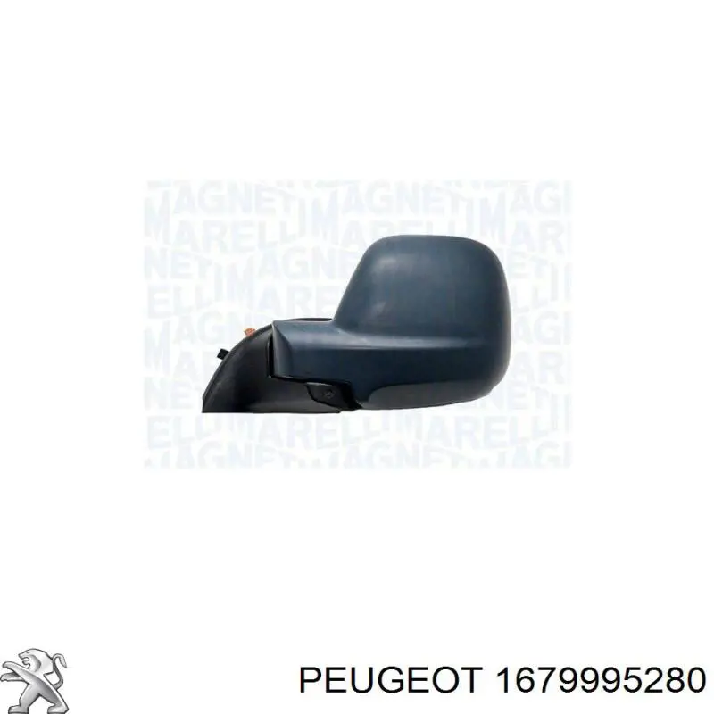 Накладка дзеркала заднього виду, ліва 1679995280 Peugeot/Citroen