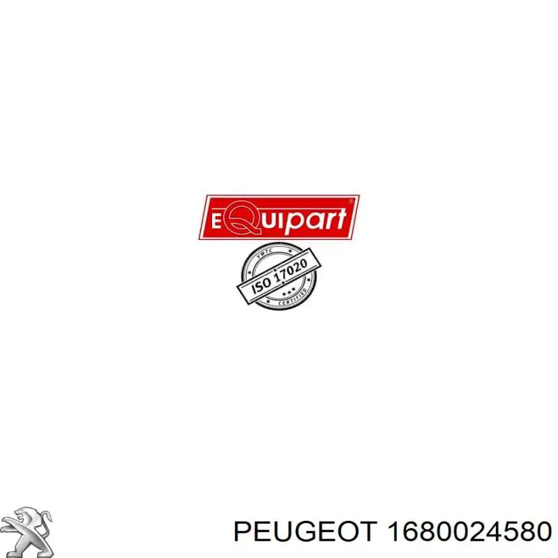 Комплект кронштейнів/кріплень переднього бампера 1680024580 Peugeot/Citroen