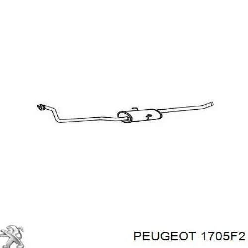 Глушник Peugeot/Citroen 1705F2 ціна, від 54.98 USD