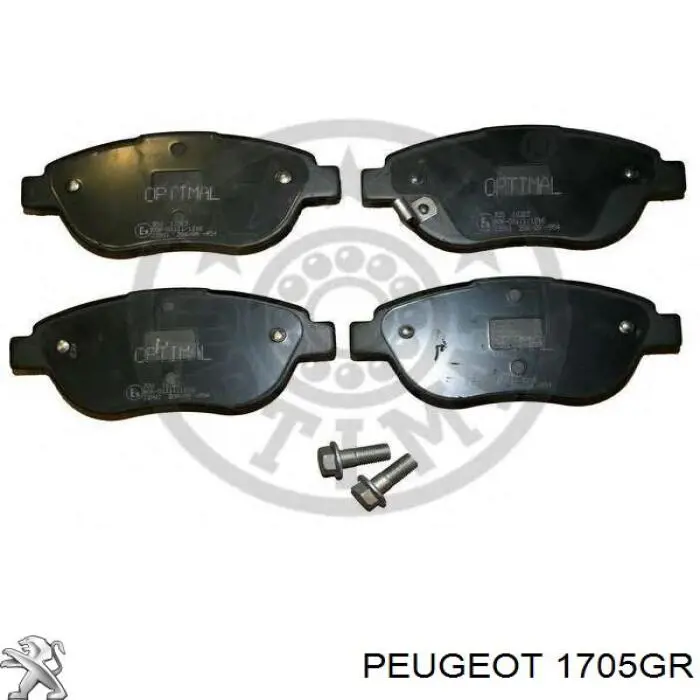1705GR Peugeot/Citroen Штани глушника передні