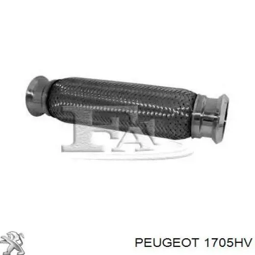 Купити 1705HV Peugeot/Citroen Труба приймальна (штани) глушника, передня