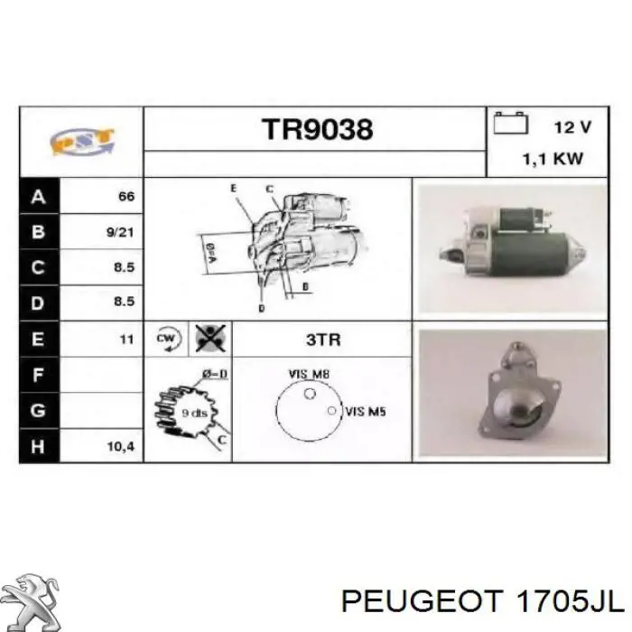  1705JL Peugeot/Citroen