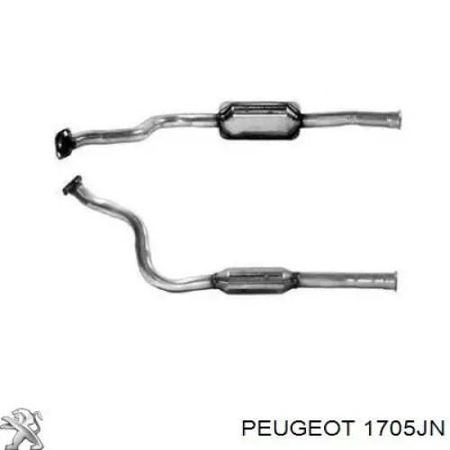 Купити 1705JN Peugeot/Citroen Перетворювач відпрацьованих газів